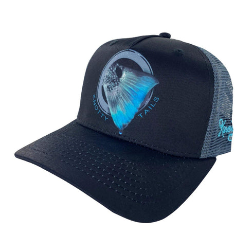 Redfish Tail Circle KnottyTails Snapback Hat - KnottyTails